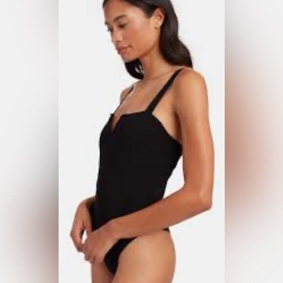 FREE PEOPLE‎ INTIMATEY BLACK BODYSUIT SIZE S - Picture 1 of 11